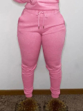 LW BASICS Drawstring Solid Color Pants