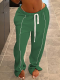 LW BASICS Plus Size Solid Color Pants