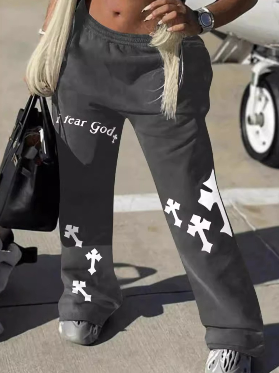 LW Pattern Geometric Pants