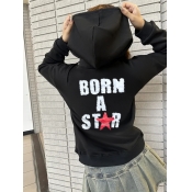 LW Pattern Letter Hoodie