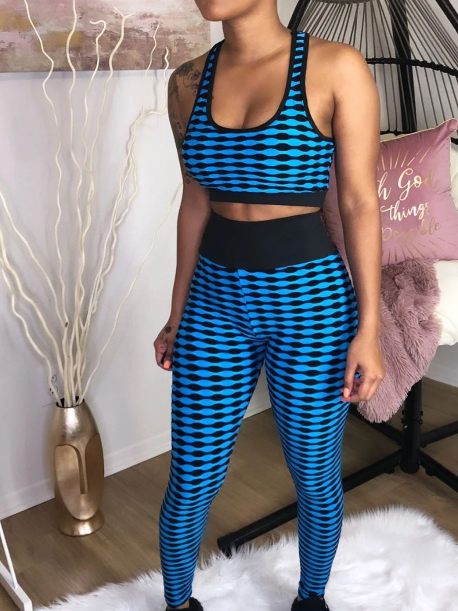LW Casual Polyester U Neck Pattern Plaid Sleeveles
