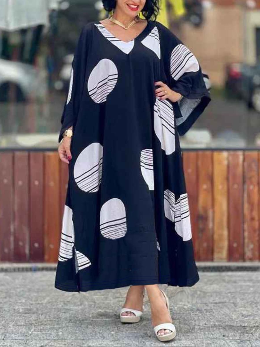 LW Plus Size Pattern Geometric Dress 1X