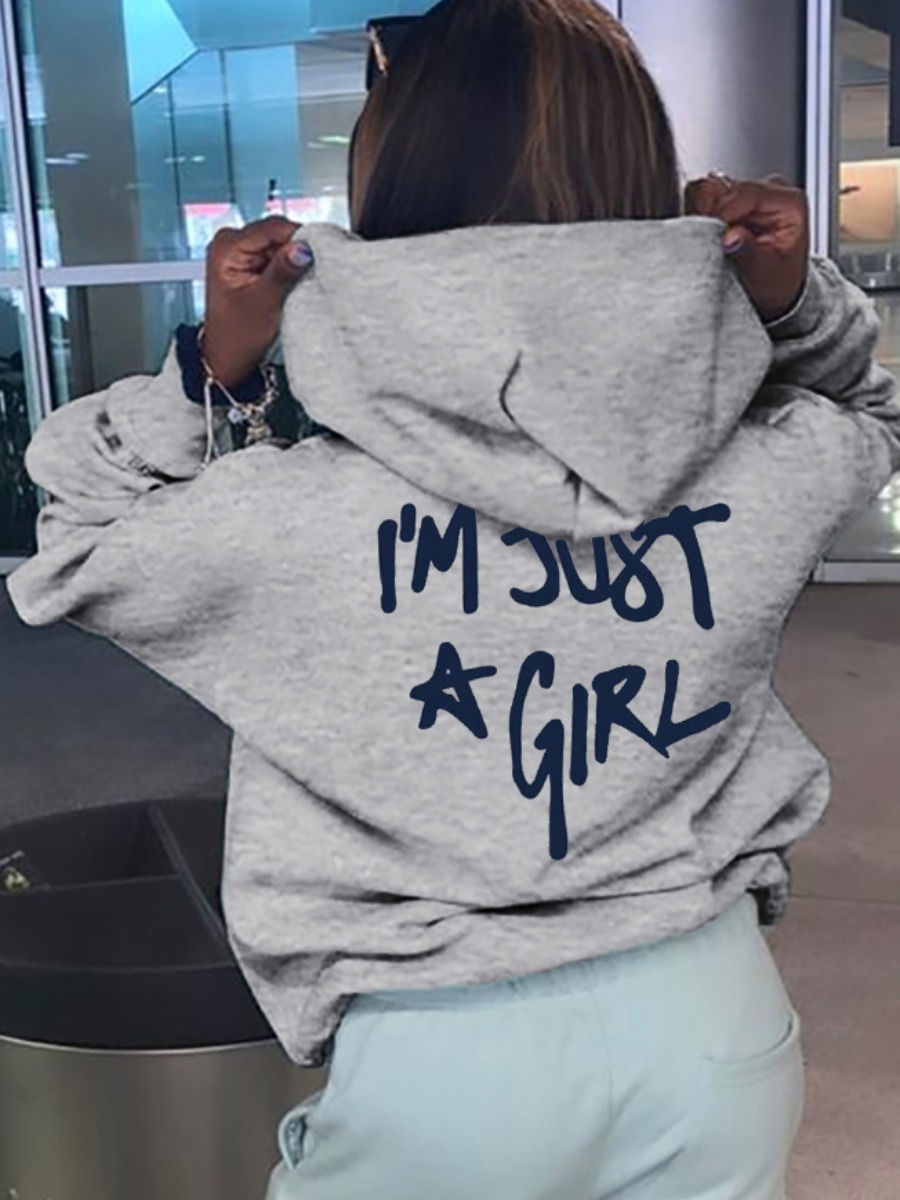 LW Pattern Letter Hoodie