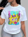 LW Gradient Cartoon Print T-shirt