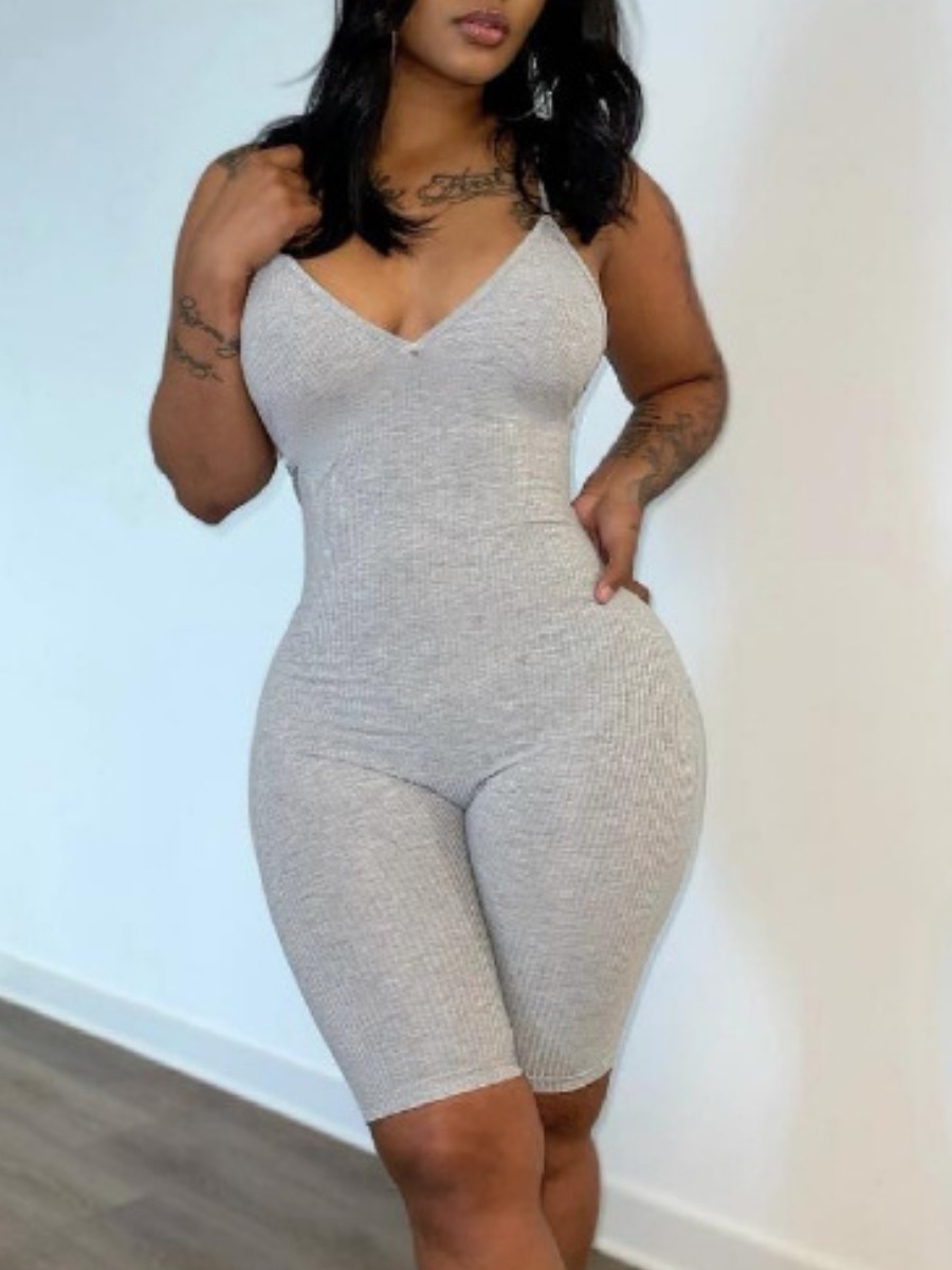 LW BASICS Solid Color Romper