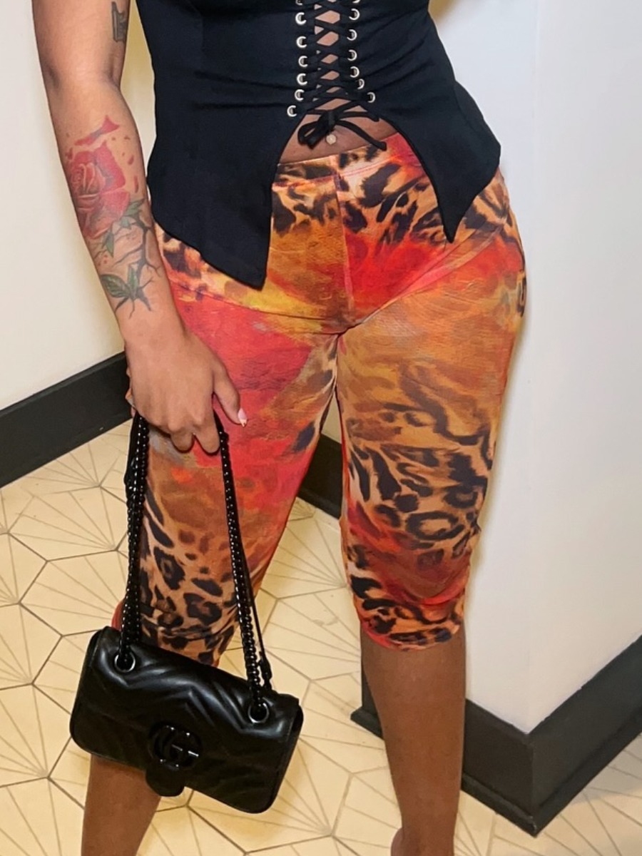 LW SXY Pattern Leopard Print Leopard Pants