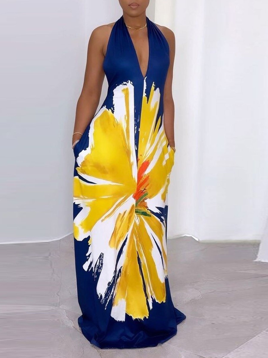 LW Plus Size Pattern Floral Dress
