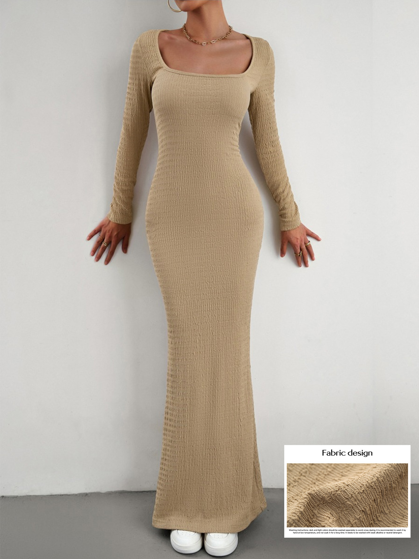 LW Square Neck Bodycon Dress
