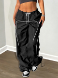 LW Plus Size Pocket Design Solid Color Pants